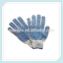 safety string knitted cotton work gloves cheap price cotton gloves,pvc dotted cotton safety knitted work gloves